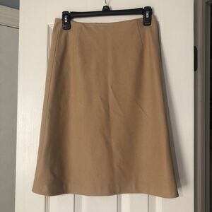Vintage J. Crew Skirt Womens Sz 6  Tan Camel Wool Angora Blend Pencil High-Waist